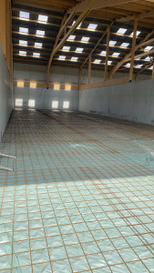 Photo de galerie - Préparation en vue du coulage de la dalle 