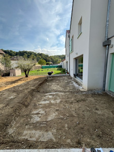 Photo de galerie - Décaissement réalisation du fond de fouille