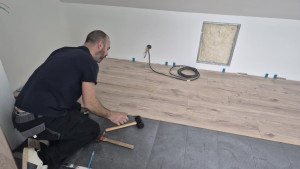 Photo de galerie - Pose de parquet