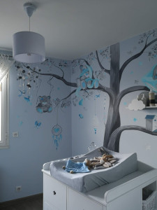 Photo de galerie - Réalisation de fresques murales