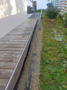 Photo de galerie - Dessouchage avec empierrement drain avec végétalisation pour profilage du terrain