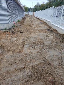 Photo de galerie - Terrassement talus d’une cuvette. 