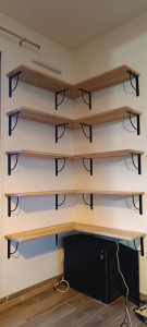 Photo de galerie - Confection et pose bibliothèque 