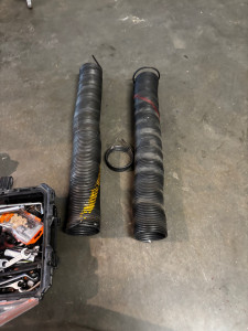 Photo de galerie - Changement des ressorts de torsion