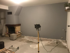 Photo de galerie -  placoplâtre bande faite poncé et peinture 