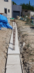 Photo de galerie - Fondation mur de clôture 