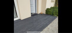 Photo de galerie - Pose d’une terrasse en composite 