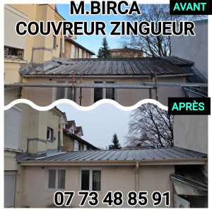 Photo de galerie - Changement du toiture bac acier  en sandwich panel 07 73 48 85 91 M.BIRCA 