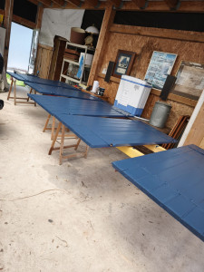 Photo de galerie - Nettoyage ponçage réparation et application de 3 couches de peinture