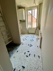 Photo de galerie - Pose carrelage 60x60 sol 