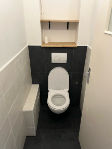 Photo de galerie - Renovation complete et pose d’une WC suspendu 