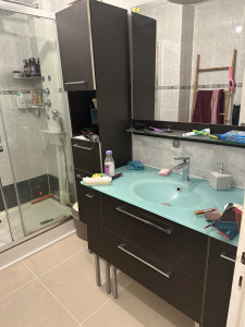 Photo de galerie - Peinture meuble de salle de bain 