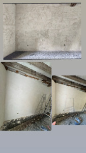 Photo de galerie - Lissage des murs a l’enduit a chaux sable