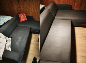 Photo de galerie - ✨ Résultats avant/après garantis ! Nettoyage professionnel : canapés vapeur (produits adaptés, séchage rapide), vitres, logements et locaux. 