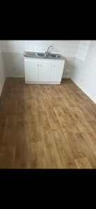 Photo de galerie - Sol PVC souple imitation parquet 