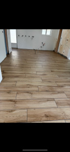 Photo de galerie - Pose imitation parquet 