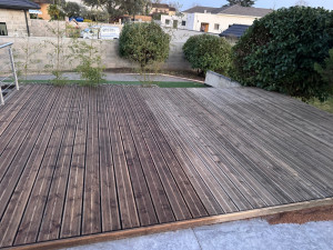 Photo de galerie - Nettoyage et entretien des terrasses bois