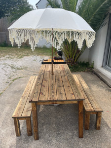 Photo de galerie - Réfection d'une table en bois