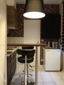 Photo de galerie - Studio 16m² entièrement rénové et meublé ... cuisine , dressing, salon, bureau, chambre et sdd