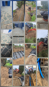 Photo de galerie - Un chantier avec une pause de cuve de 5000L 
un décaissement plus une finition 
des joint carrelages refait en extérieur sur la terrasse 

les clients plus que satisfait et ravie. 
