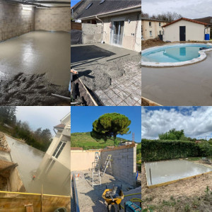 Photo de galerie - Coulage de dalle bètone