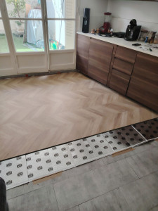 Photo de galerie - Pose de parquet - Revêtement de sol