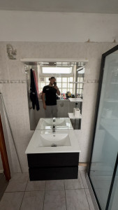 Photo de galerie - Remplacement meuble + vasque