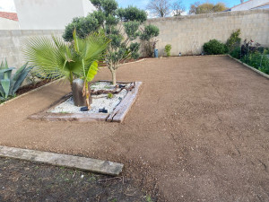 Photo de galerie - Création d’un gazon 