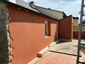 Photo de galerie - Enduit, mur extérieur à la chaux