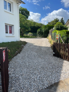 Photo de galerie - Création d’allées en gravelles 