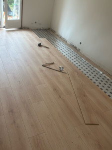 Photo de galerie - Pose d’un parquet cher un client , surface de 40m2 