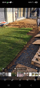 Photo de galerie - Poser de gason en rouleau 