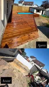 Photo de galerie - Piscine avec terrasse en bois