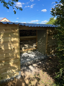 Photo de galerie - Montage abris jardin bois 