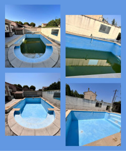 Photo de galerie - Voici un petit aperçu d’un nettoyage en profondeur d’une piscine 