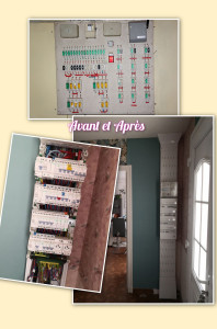Photo de galerie - Rénovation tableau Électrique À a Z, remplacement bouton de commandes volet roulant, prise etc... Respect le norme NF C-15 100 