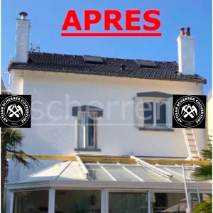 Photo de galerie - Nettoyage intégrale de la toiture et mise en étanchéité ainsi que le ravalement