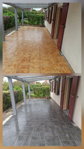 Photo de galerie - Pose carrelage 45×45
