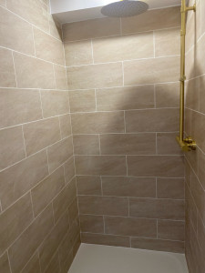 Photo de galerie - Pose carrelage salle de bain