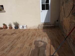 Photo de galerie - Réalisation d'une terrasse carrelé
