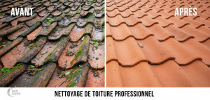 Photo de galerie - Nettoyage toitures 