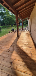 Photo de galerie - Création d' une terrasse bois sur la commune d'orignolles 