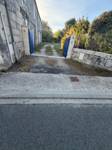 Photo de galerie - Réalisation d’une entrée portail 