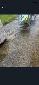 Photo de galerie - Avant nettoyage dalle béton. 