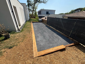 Photo de galerie -  réalisation terrain de pétanque