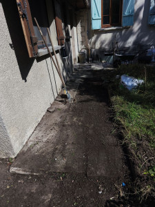 Photo de galerie - Réaménagement en vue de la pose de gravier. Après l' acquisition d'un terrain.
Après 