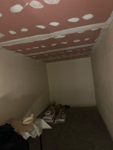 Photo de galerie - Pose de placo au plafond 