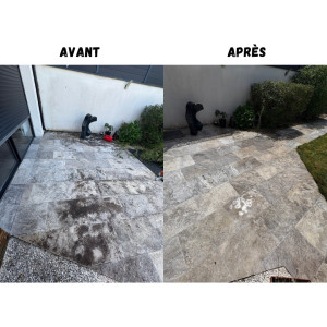 Photo de galerie - Prestation de nettoyage de terrasse