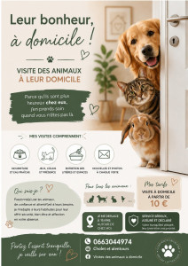 Photo de galerie - Service de garde de chien chat NAC et autre  à votre domicile