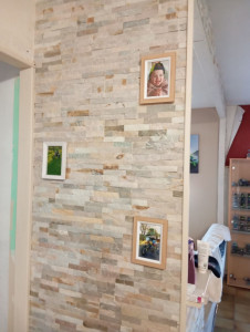 Photo de galerie - Pose de pierre de parement 